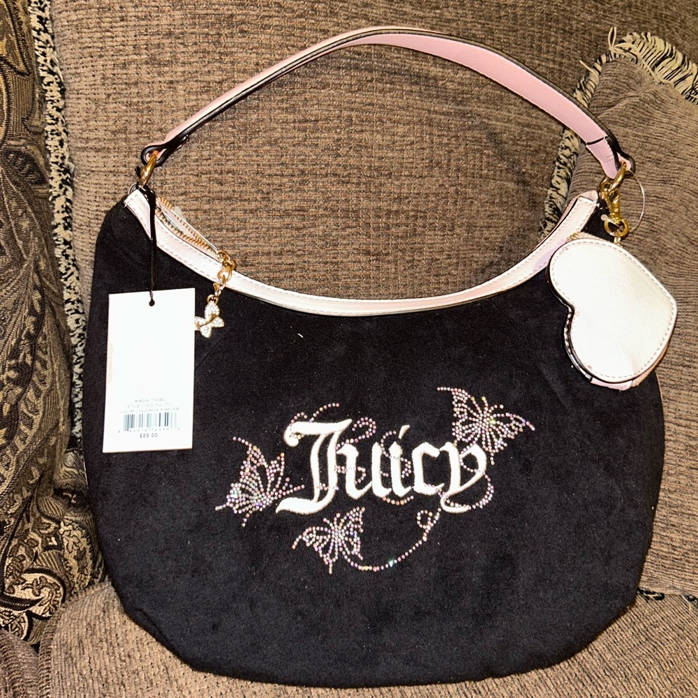 Juicy Couture Black Hobo Bag
